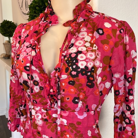 J. Crew Tops - J. Crew  Beautiful Print Top